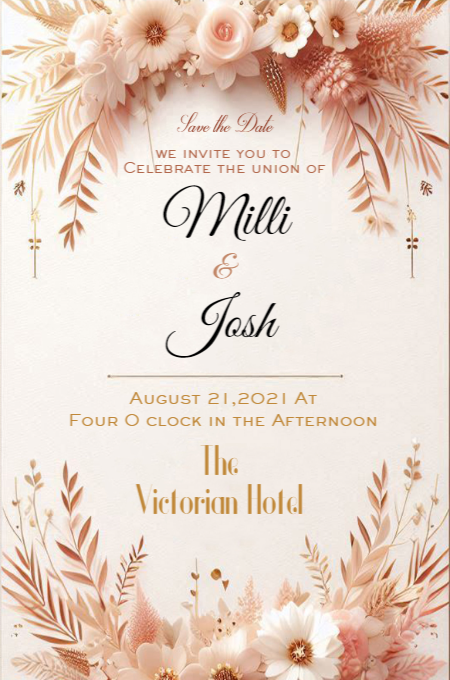 Wedding Template 70 invitation template