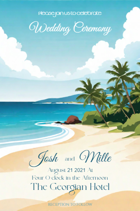 Wedding Template 9 invitation template