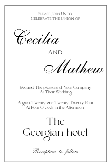 Wedding Template invitation template