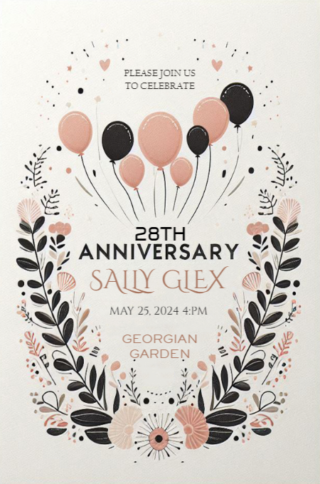 anniversary 53 invitation template