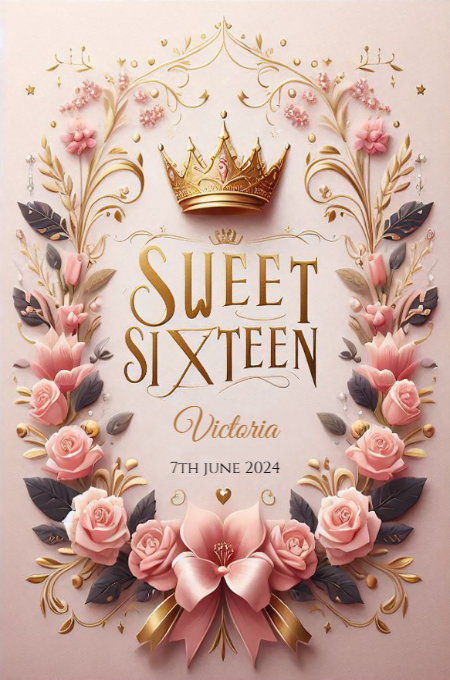 sweet sixteen 50 invitation template